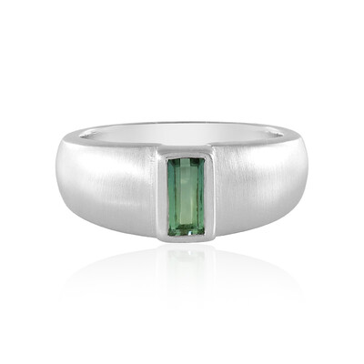 Anillo en plata con Turmalina verde Benedito