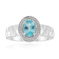 Anillo en plata con Apatita azul (Pallanova)