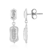 Pendientes en plata con Diamante I2 (I)