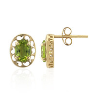 Pendientes en plata con Peridoto de Birmania