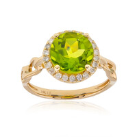 Anillo en oro con Peridoto de Dashihe (CIRARI)