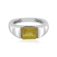 Anillo en plata con Zafiro amarillo de Madagascar