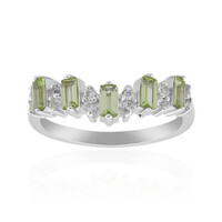 Anillo en plata con Peridoto de Birmania