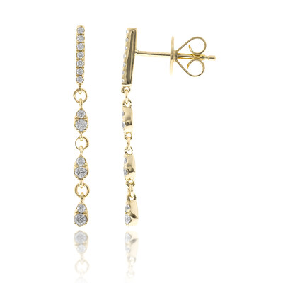 Pendientes en oro con Diamante I1 (H)  (CIRARI)