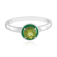 Anillo en plata con Peridoto