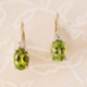 Pendientes en oro con Peridoto de Dashihe