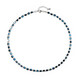 Collar en plata con Hematita azul