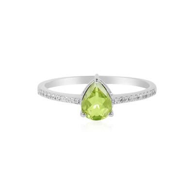 Anillo en plata con Peridoto