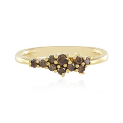 Anillo en plata con Diamante chocolate I3