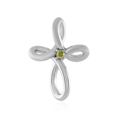 Colgante en plata con Diamante I3 amarillo