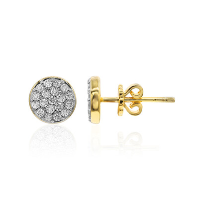 Pendientes en oro con Diamante IF (D) (Annette)