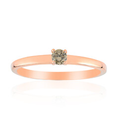 Anillo en oro con Diamante rosa de Francia de Argyle SI1