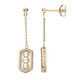 Pendientes en oro con Perla blanca Freshwater