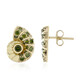 Pendientes en oro con Diamante I3 verde