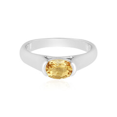 Anillo en plata con Berilo amarillo