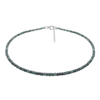 Collar en plata con Esmeralda de Brasil