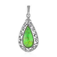 Colgante en plata con Turquesa verde Mohave Kingman (Art of Nature)