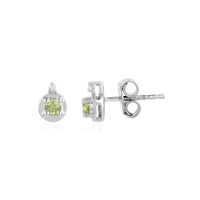 Pendientes en plata con Peridoto