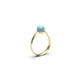 Anillo en plata con Larimar