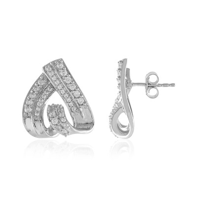 Pendientes en plata con Zircón (MONOSONO COLLECTION)