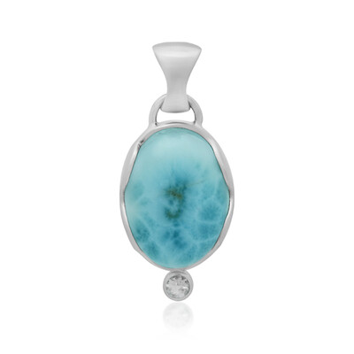 Colgante en plata con Larimar