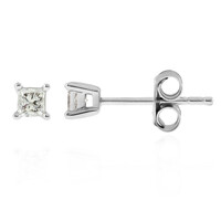 Pendientes en plata con Diamante I3 (H)