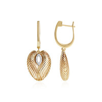 Pendientes en oro con I1 (I) Diamante (Ornaments by de Melo)