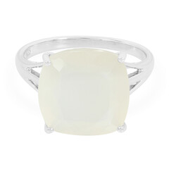 Anillo en plata con Piedra de Luna blanca