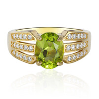 Anillo en plata con Peridoto