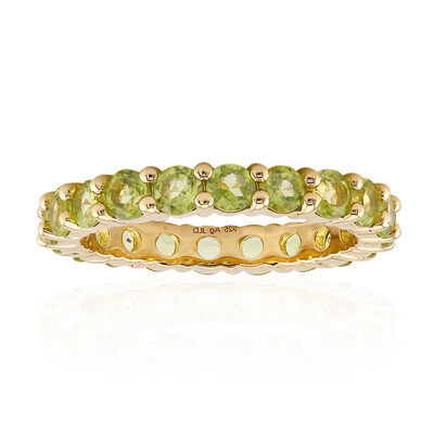 Anillo en plata con Peridoto de Birmania