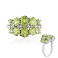 Anillo en plata con Peridoto