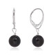 Pendientes en plata con Obsidiana plateada