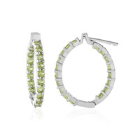 Pendientes en plata con Peridoto