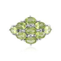 Anillo en plata con Peridoto