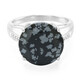 Anillo en plata con Obsidiana Copo de Nieve