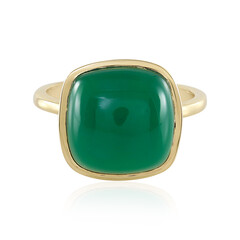 Anillo en plata con Ónix verde