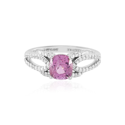 Anillo en oro con Espinela rosa Luc Yen (AMAYANI)