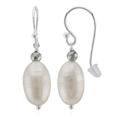 Pendientes en plata con Perla blanca Freshwater (TPC)