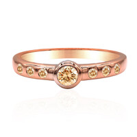 Anillo en oro con Diamante rosa de Francia de Argyle SI1