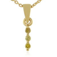 Collar en plata con Diamante I3 amarillo