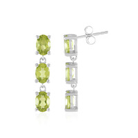 Pendientes en plata con Peridoto