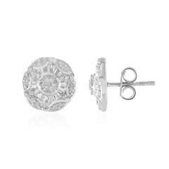 Pendientes en plata con Diamante I2 (I)