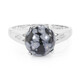 Anillo en plata con Obsidiana Copo de Nieve