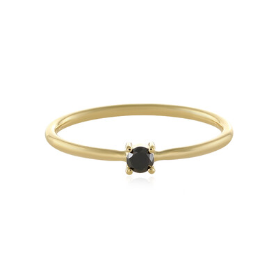 Anillo en oro con Diamante negro