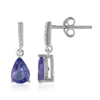 Pendientes en plata con Tanzanita