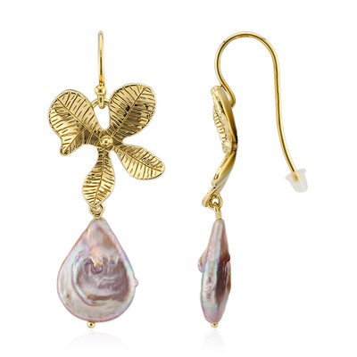 Pendientes en plata con Perla rosa Freshwater (TPC)