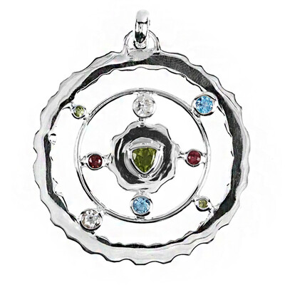 Colgante en plata con Peridoto