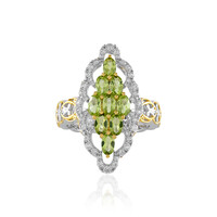 Anillo en plata con Peridoto (Gems en Vogue)