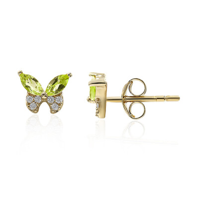 Pendientes en plata con Peridoto de Birmania