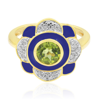 Anillo en plata con Peridoto